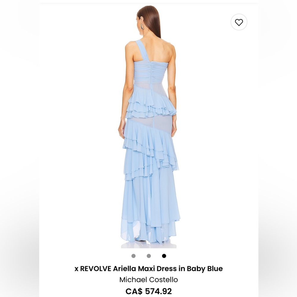 Michael Costello x REVOLVE Arielle Maxi Dress in baby blue - Picture 6 of 7